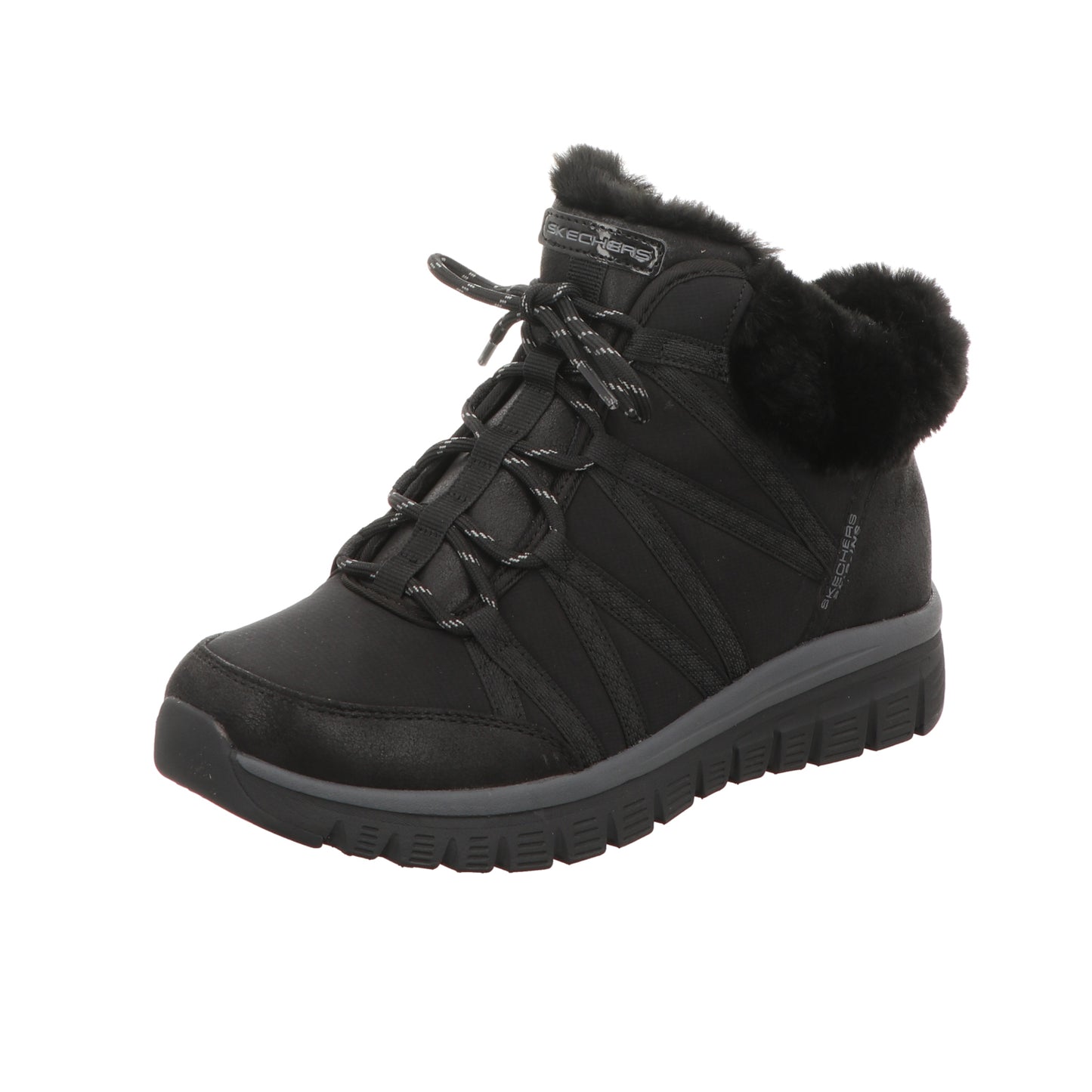 Skechers Damen Schnürstiefel Slip-Ins Graceful in schwarz