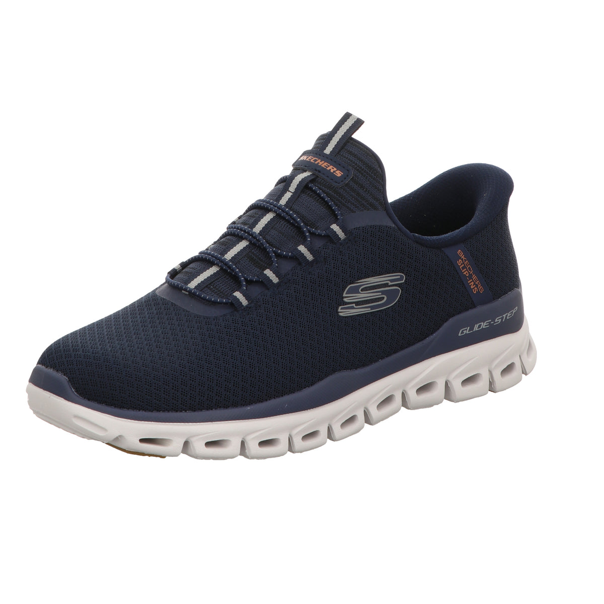 Skechers Herren Slipper Slip Ins Glide-Step in blau