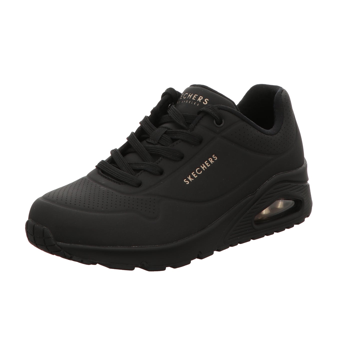 Skechers Damen Schnürschuh Uno Stand On Air in schwarz