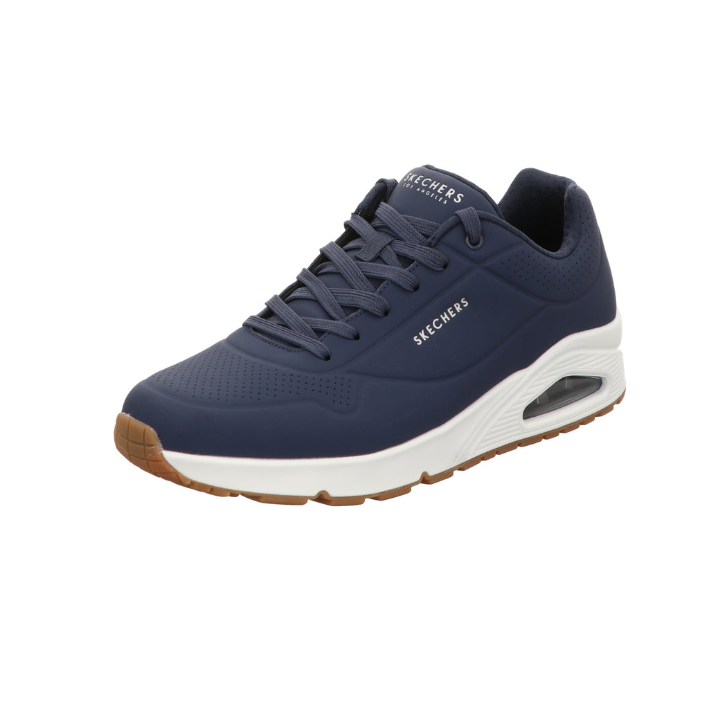 Skechers Herren Schnürschuh Uno Stand On Air in blau