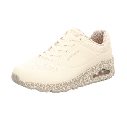 Skechers Damen Schnürschuh Uno-Safari Time in weiss