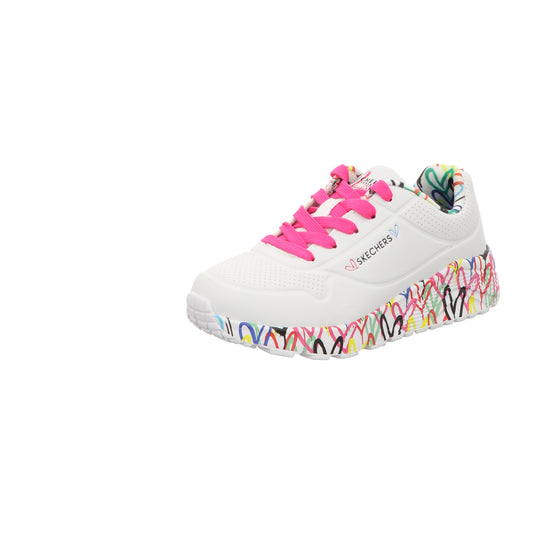 Skechers Damen Slipper X Jgoldcrownuno Lite Love in weiss