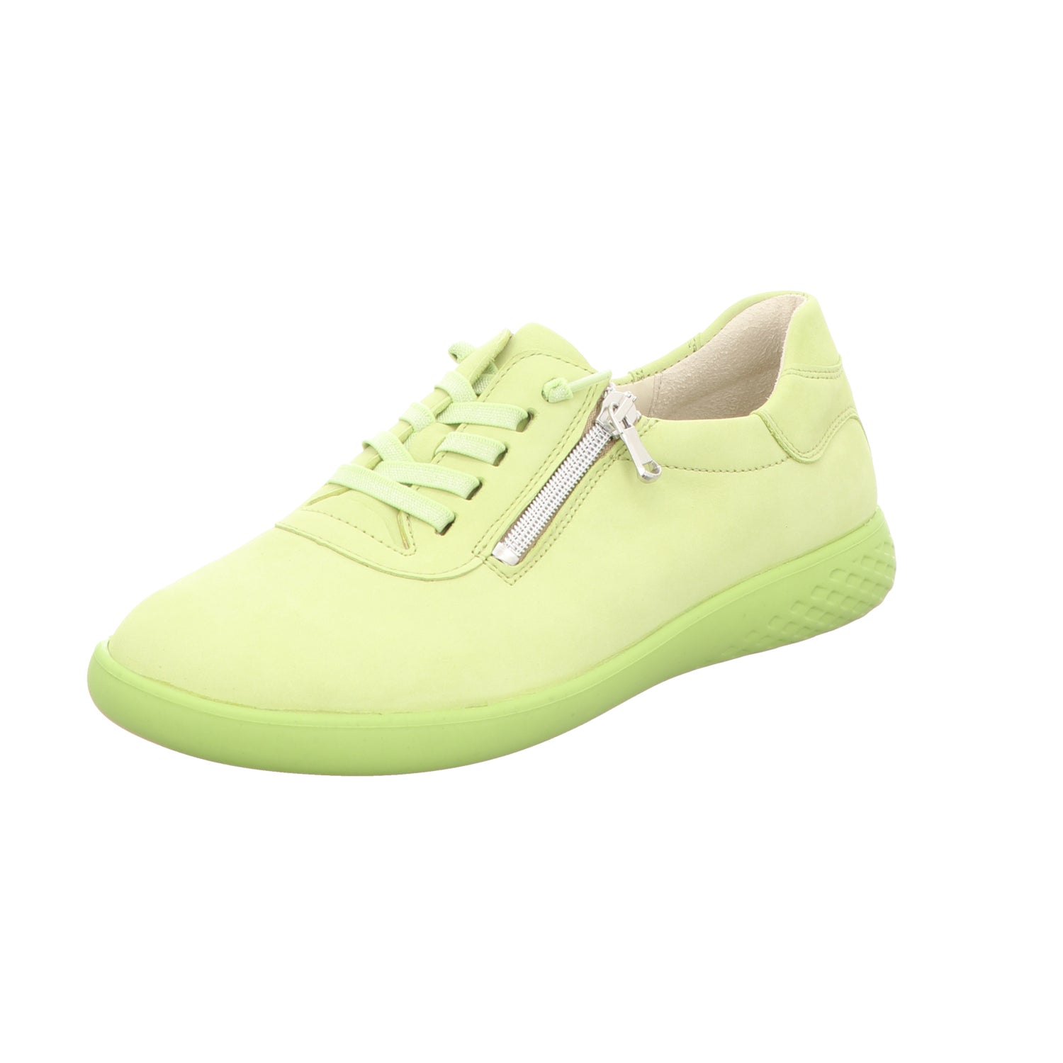 Waldläufer Damen Schnürschuh bequem H-Cloe in gruen