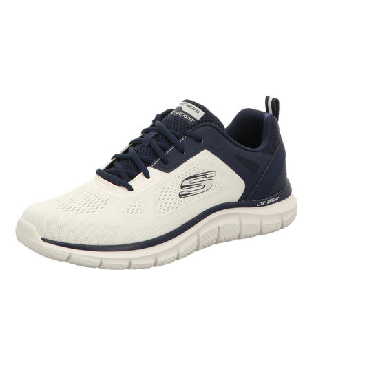 Skechers Herren Schnürschuh Track Broader in weiss