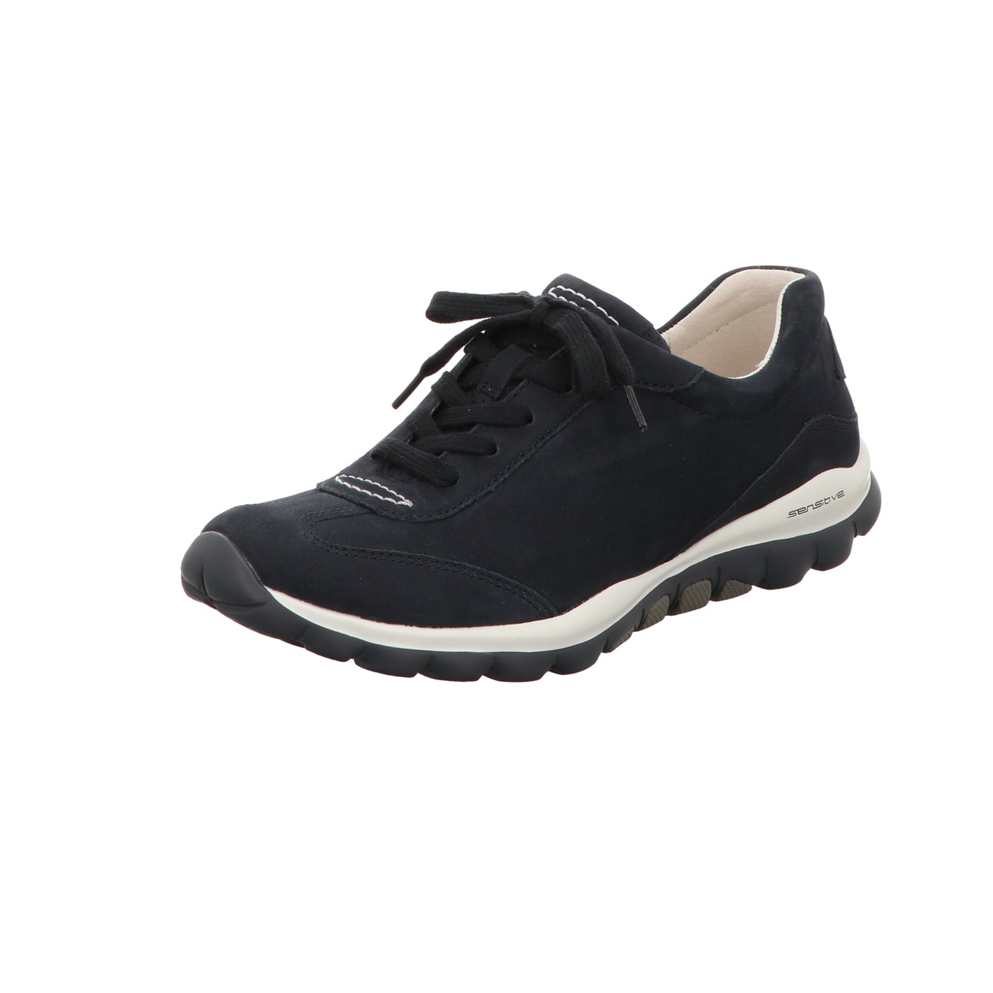 Gabor Damen Schnürschuh bequem Rolling Soft in dunkelblau