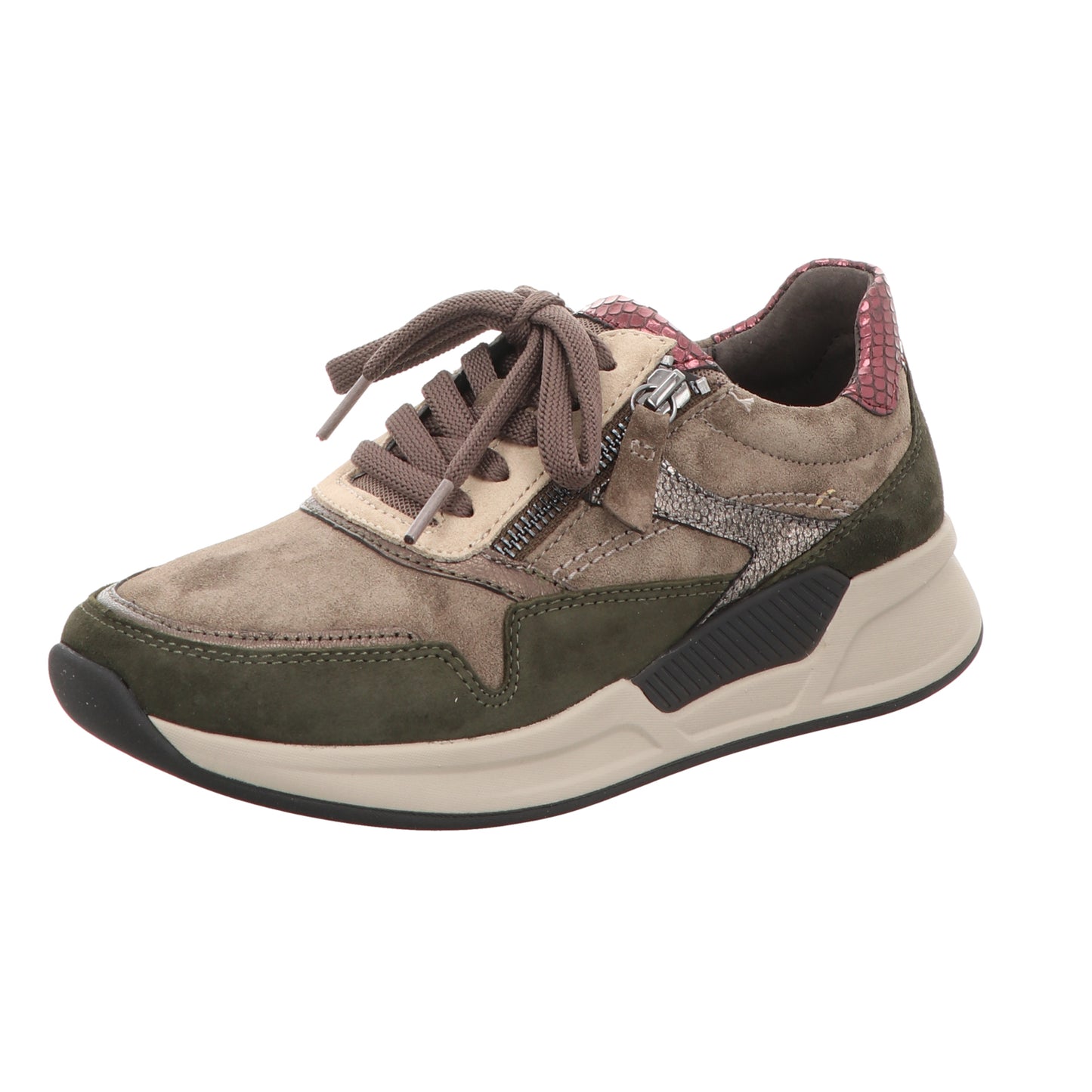 Gabor Damen Schnürschuh bequem  in grau