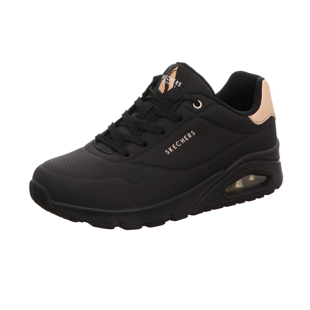 Skechers Damen Schnürschuh Uno-Golden Air in schwarz