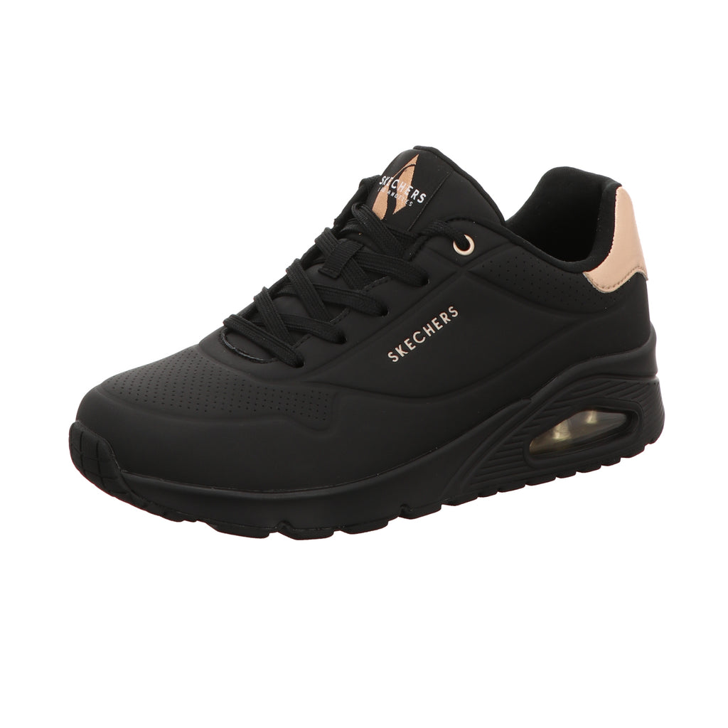 Skechers Damen Schnürschuh Uno-Golden Air in schwarz