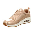 Skechers Damen Schnürschuh Uno Metallix in gold