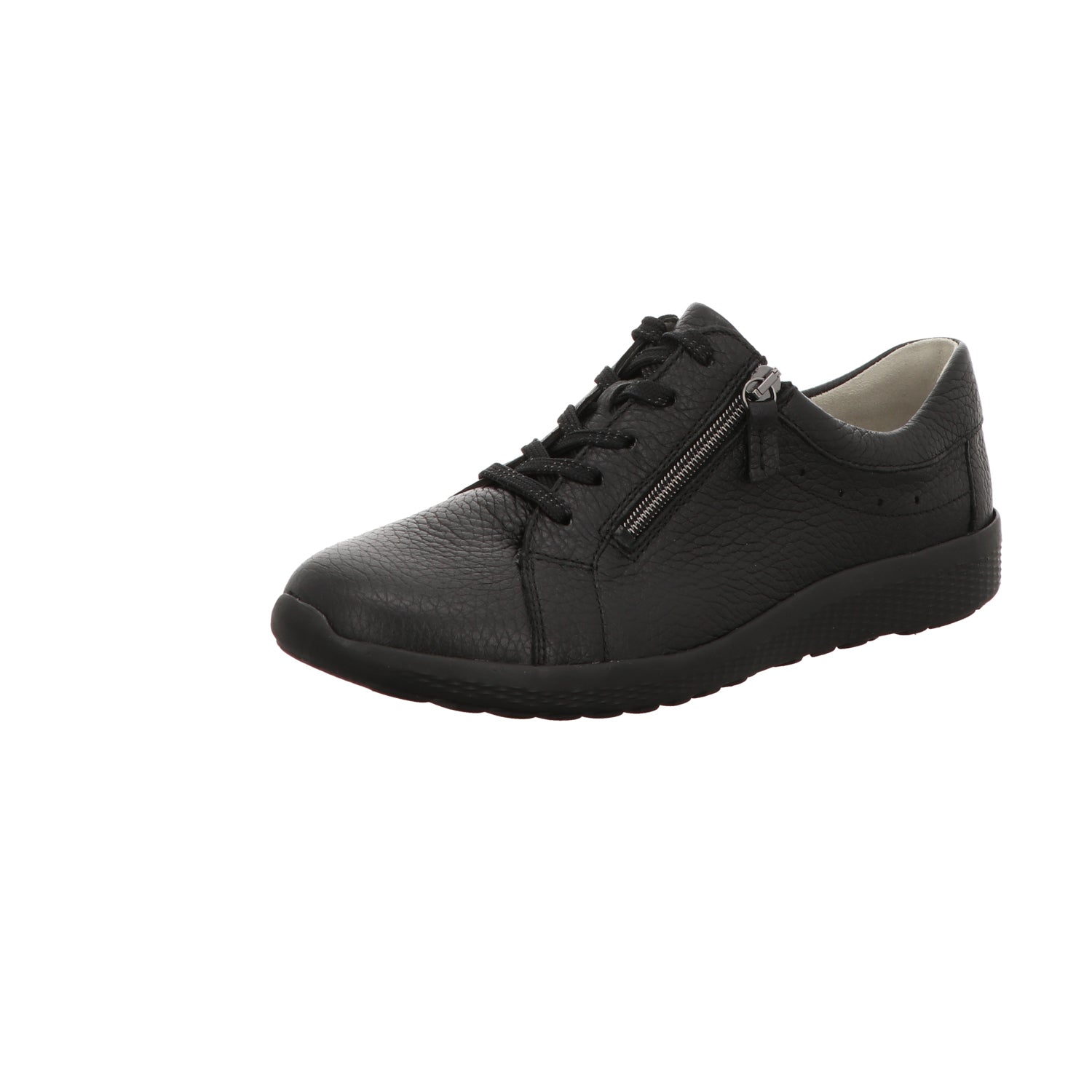 Waldläufer Damen Schnürschuh bequem K-Ira in schwarz