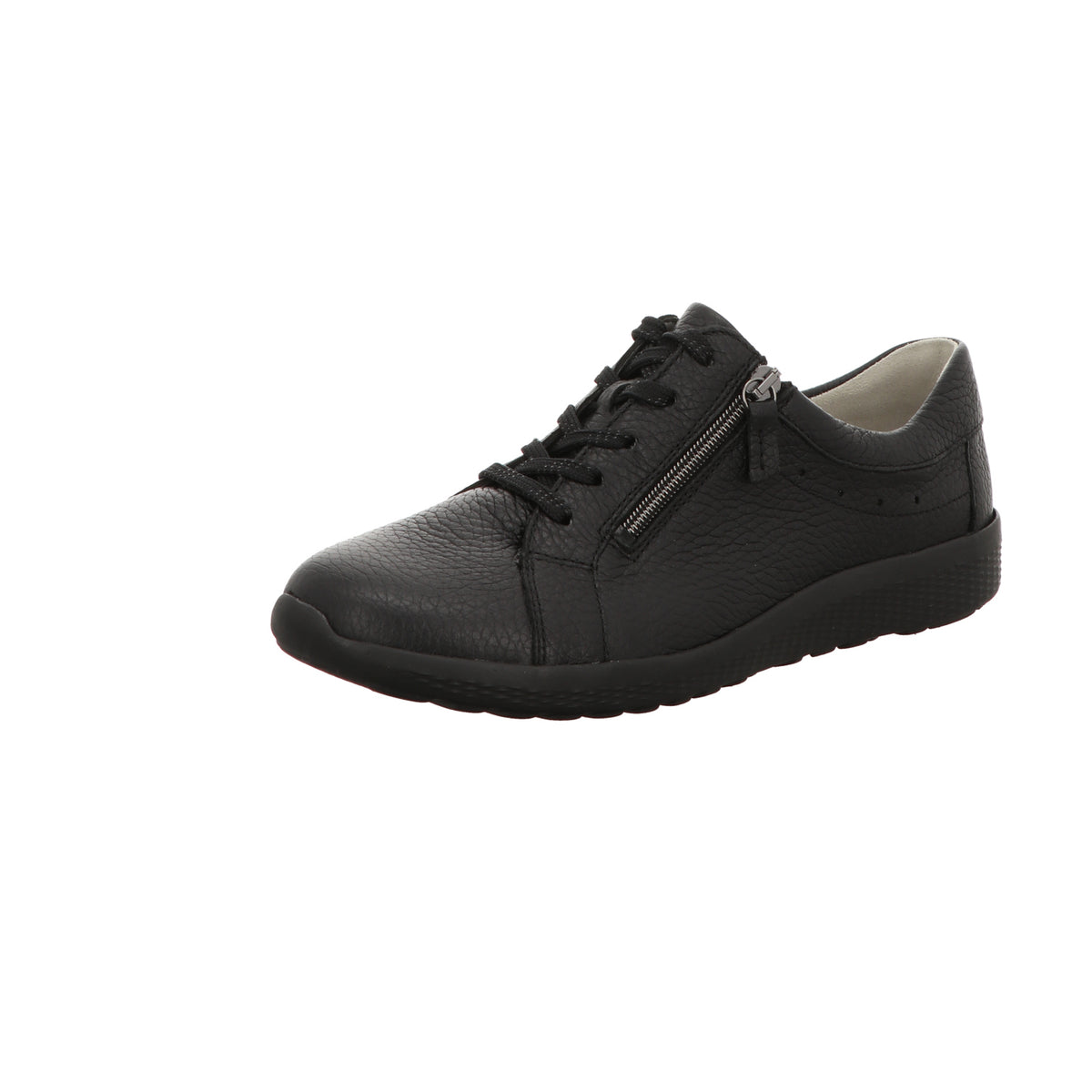 Waldläufer Damen Schnürschuh bequem K-Ira in schwarz