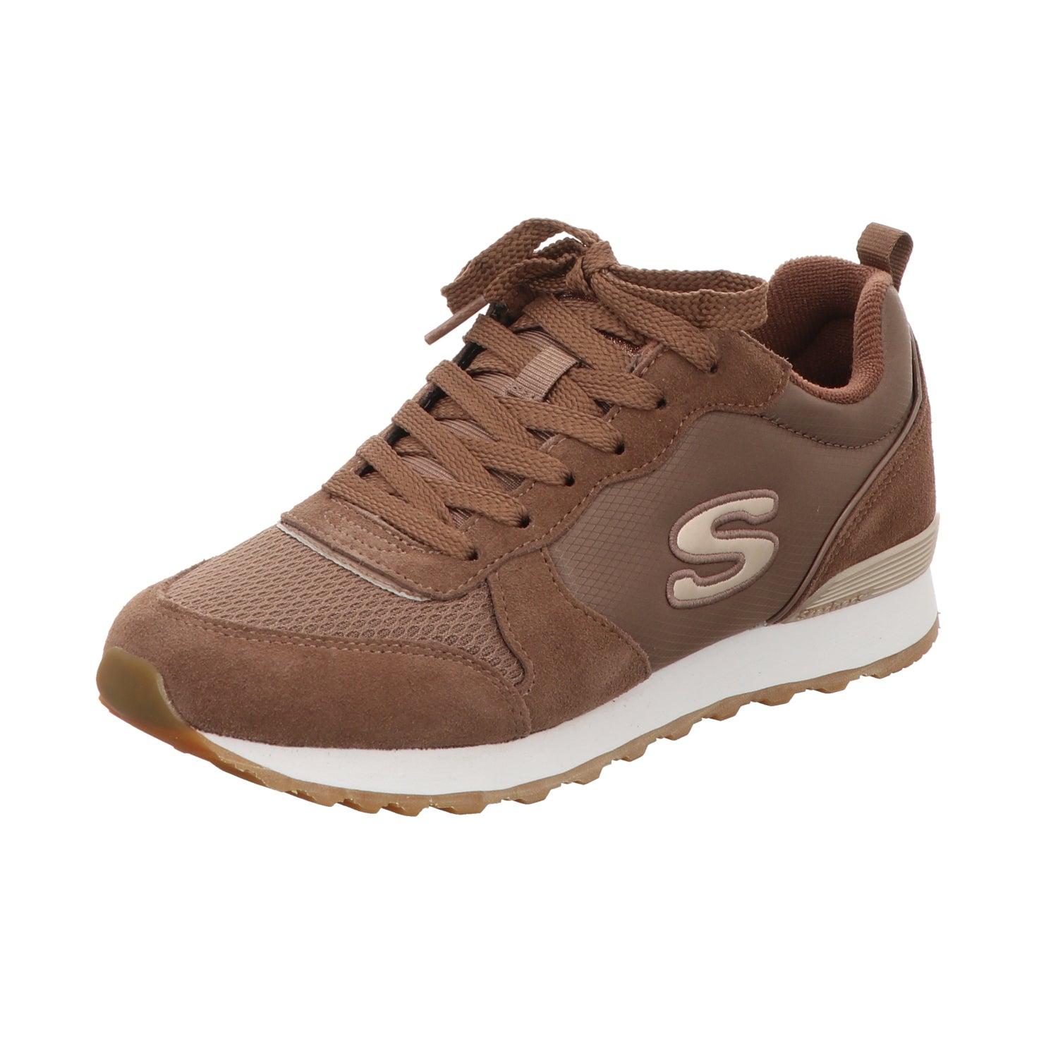 Skechers Damen Schnürschuh Goldn Gurl in braun