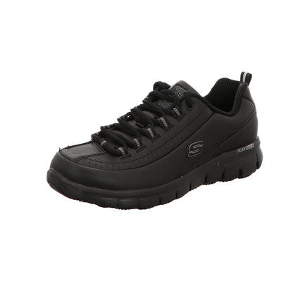 Skechers Damen Schnürschuh Work Relaxed Fit Sure Track in schwarz