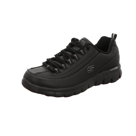 Skechers Damen Schnürschuh Work Relaxed Fit Sure Track in schwarz