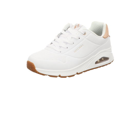 Skechers Damen Schnürschuh Uno Gen 1 Shimmer Away in weiss
