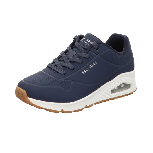 Skechers Damen Schnürschuh Uno-Stand On Air in blau