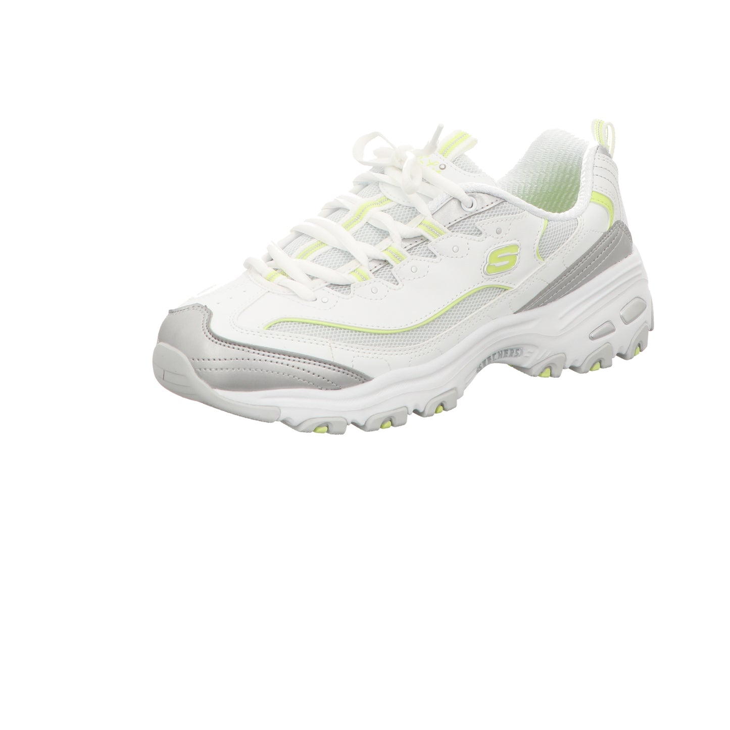Skechers Damen Schnürschuh D'lites Chromatic in weiss