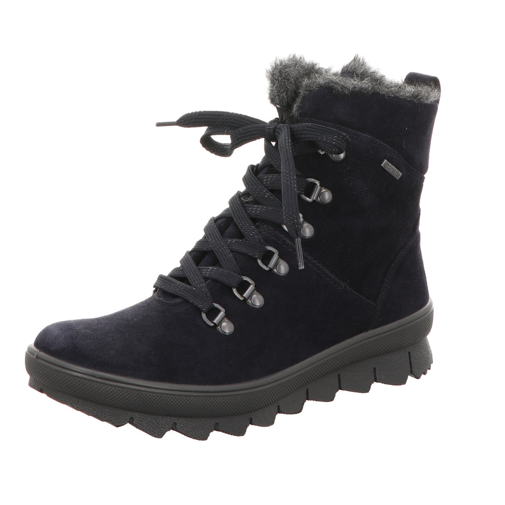 Legero Damen Schnürstiefel Novara in blau
