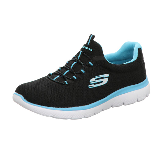 Skechers Damen Slipper Summits in schwarz