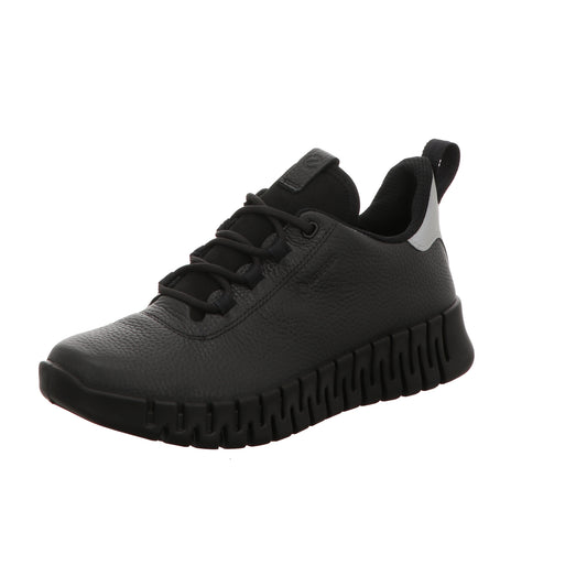Ecco Damen Schnürschuh Gruuv in schwarz