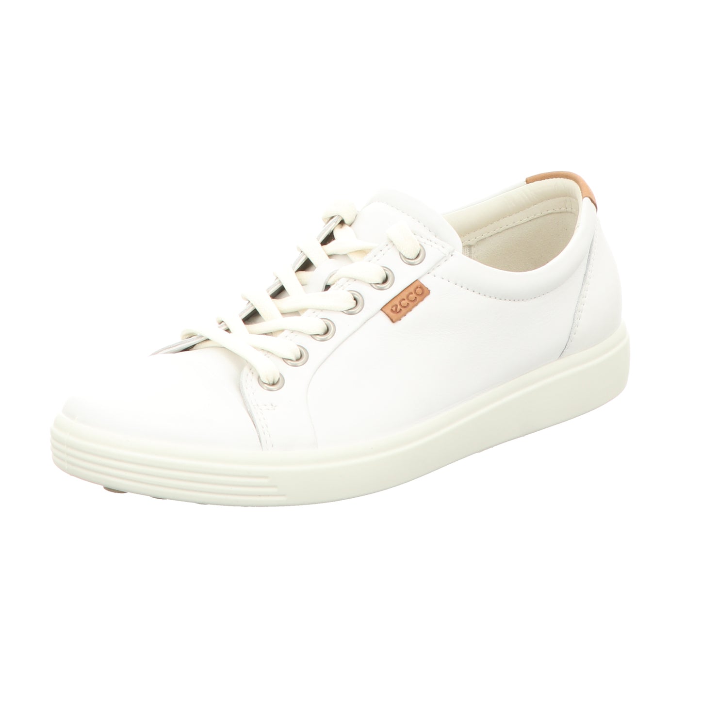 Ecco Damen Schnürschuh Soft 7 in weiss