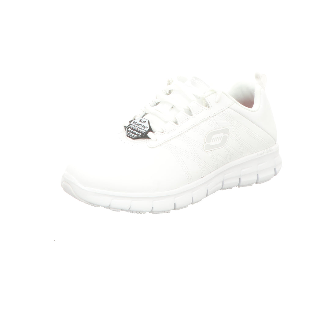 Skechers Damen Schnürschuh Work Relaxed Fit Sure Track in weiss