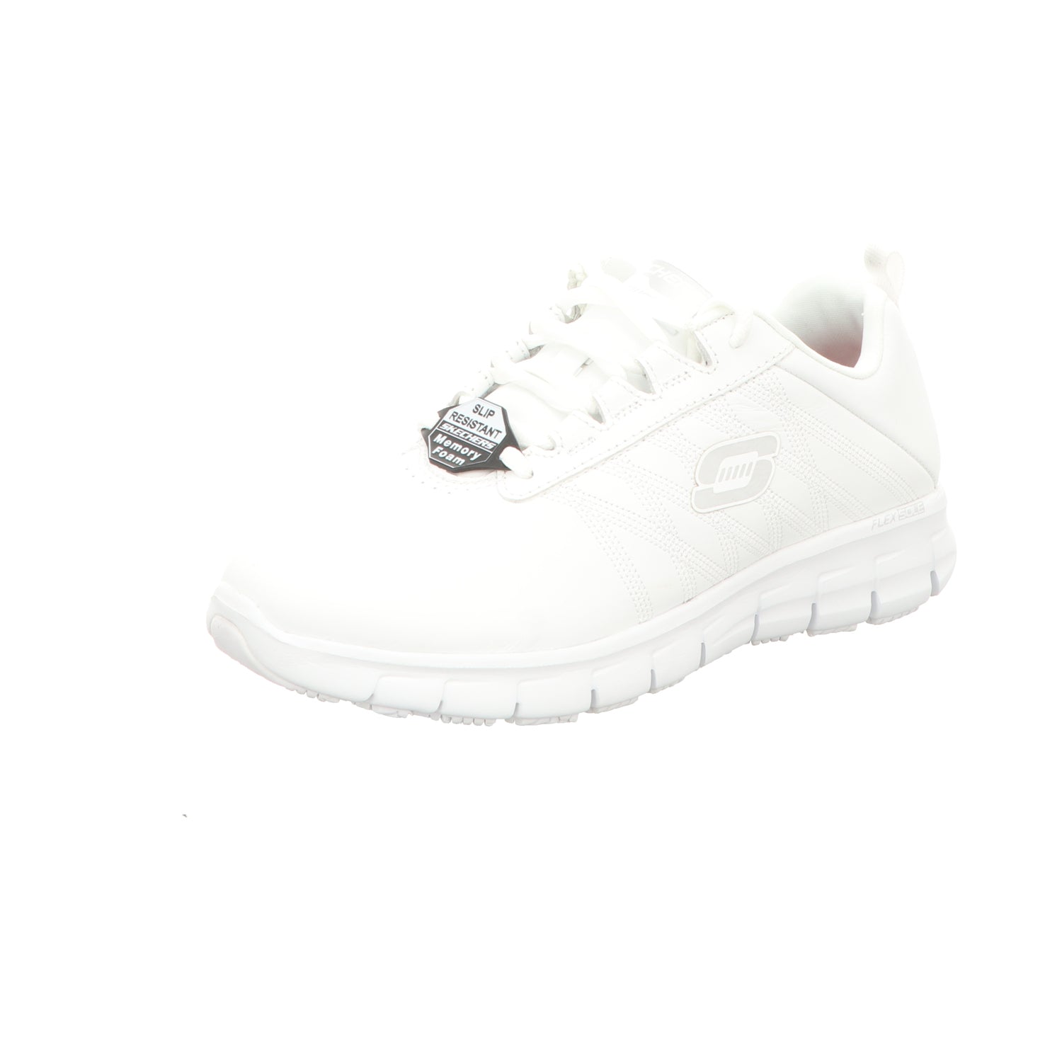 Skechers Damen Schnürschuh Work Relaxed Fit Sure Track in weiss
