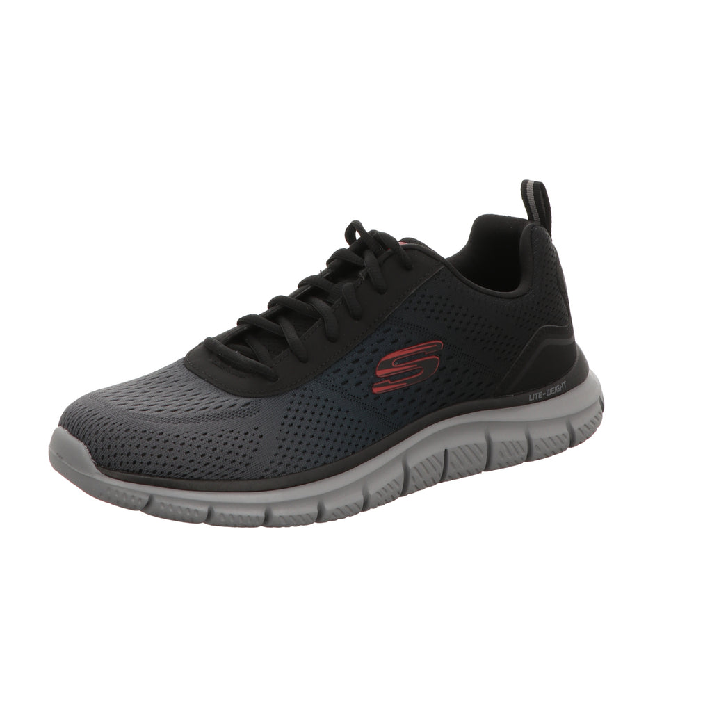 Skechers Herren Schnürschuh Track Ripkent in schwarz