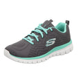 Skechers Damen Schnürschuh Graceful Get Connected in grau