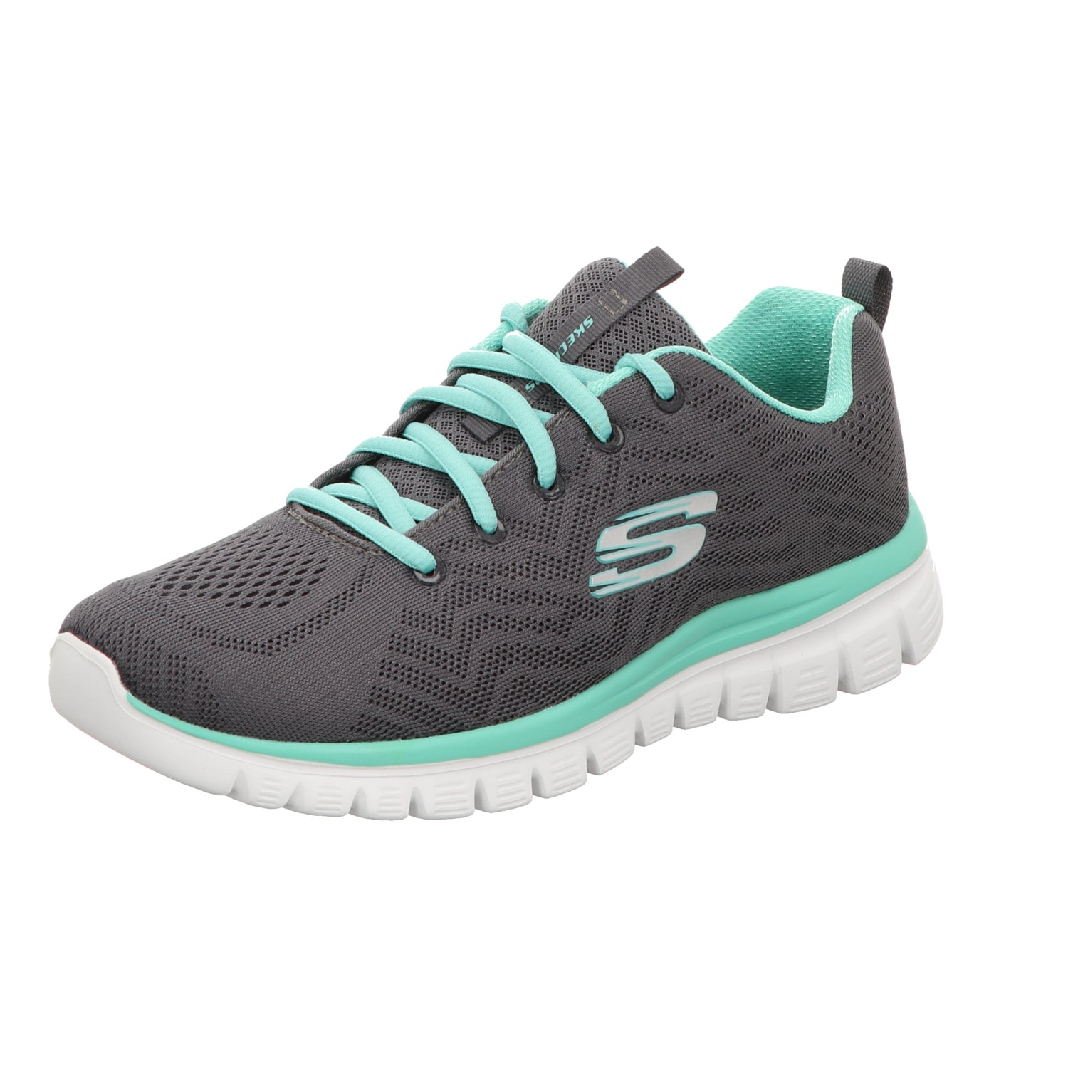 Skechers Damen Schnürschuh Graceful Get Connected in grau