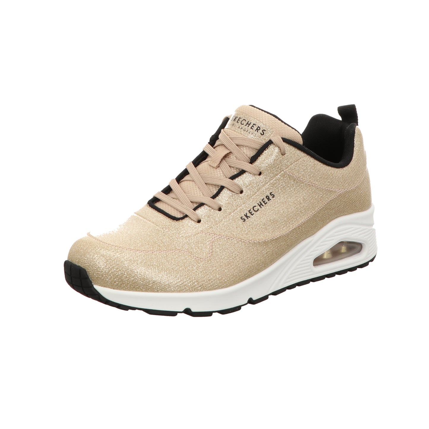 Skechers Damen Schnürschuh Uno Diamond Shatter in gold
