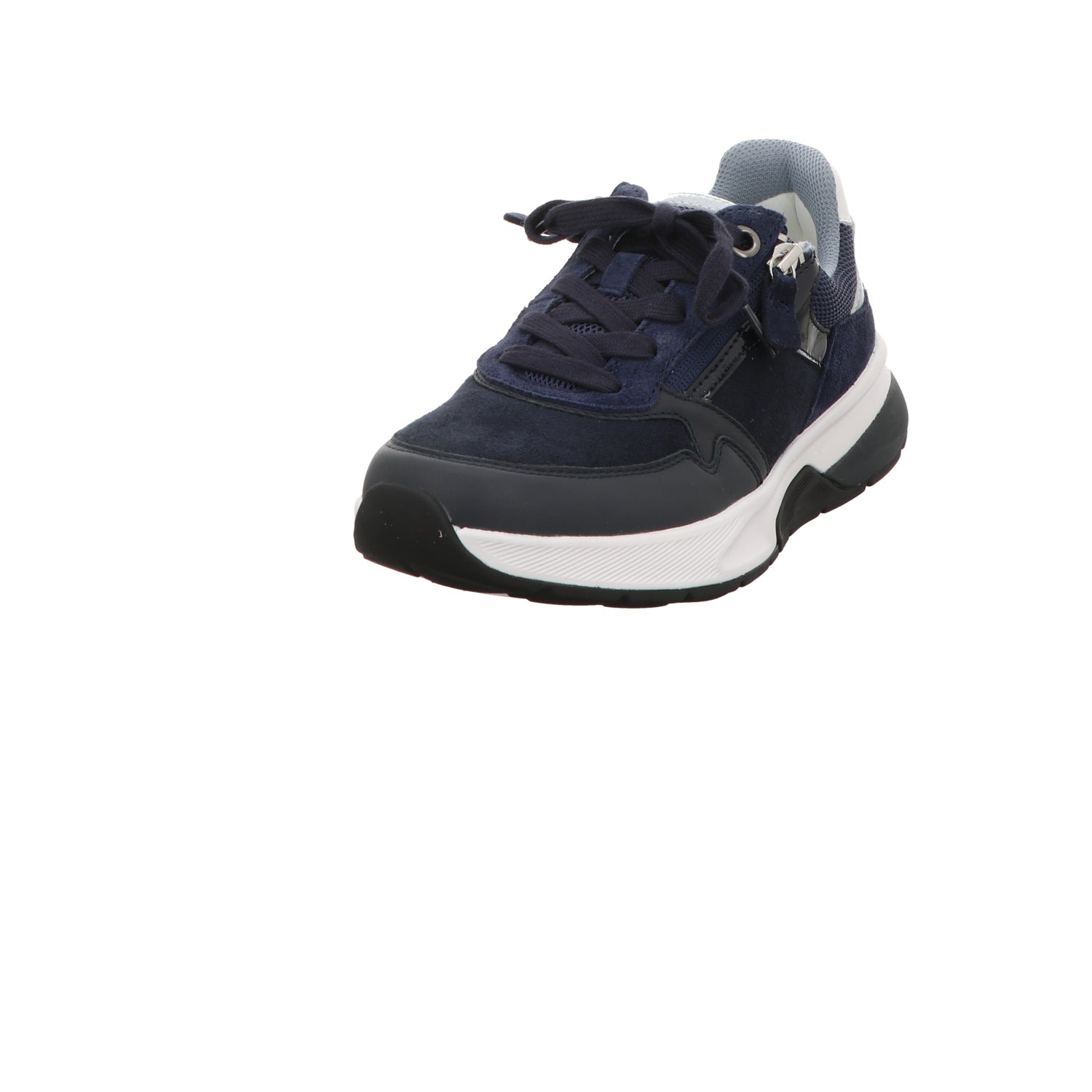 Gabor Damen Schnürschuh bequem Rolling Soft in blau