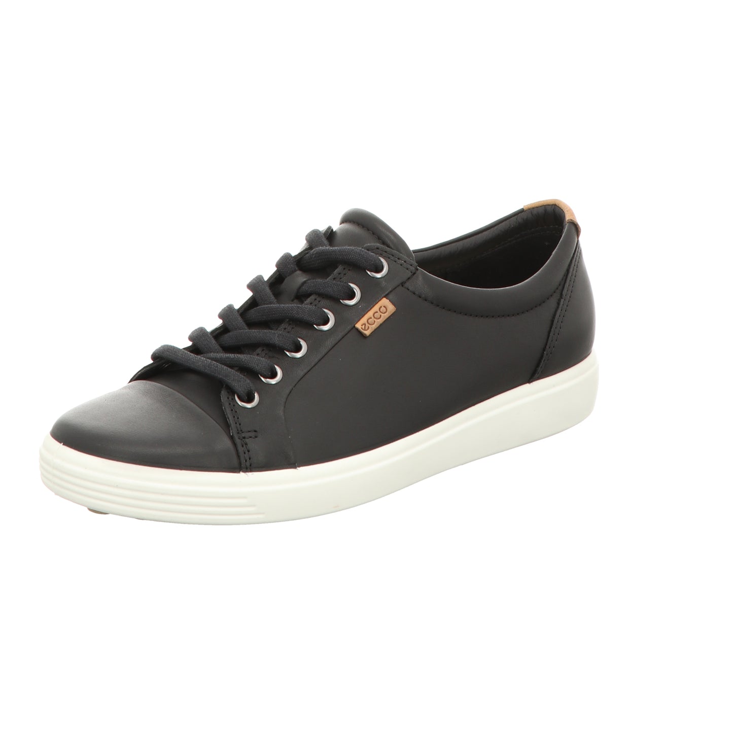 Ecco Damen Schnürschuh Soft 2.0 in schwarz