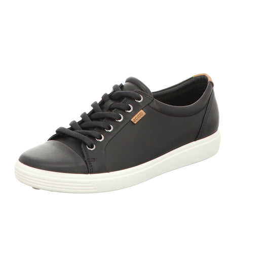Ecco Damen Schnürschuh Soft 2.0 in schwarz
