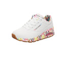 Skechers Damen Schnürschuh Uno Goldcrown in weiss