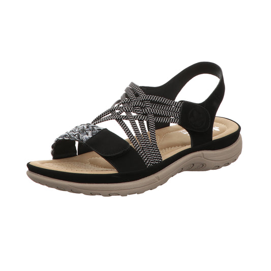 Rieker Damen Sandale  in schwarz