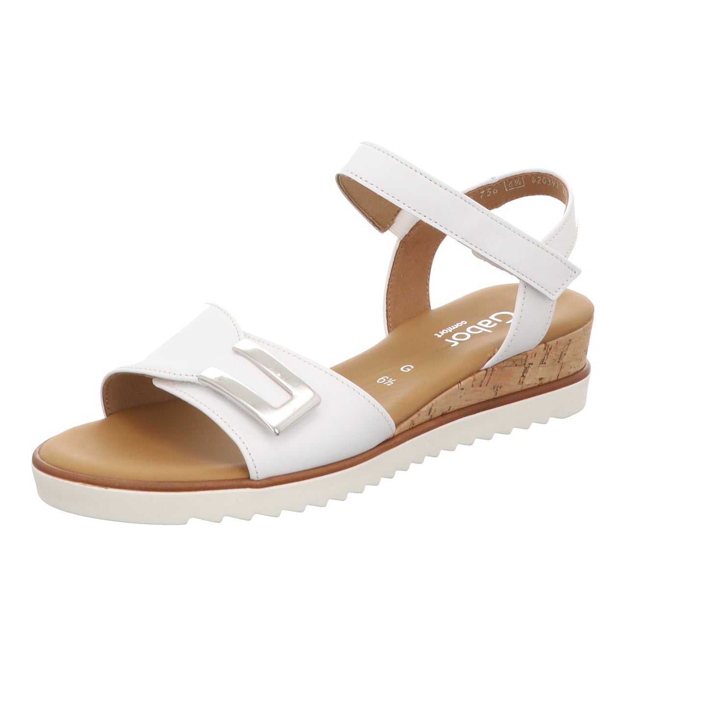 Gabor Damen Sandalette Genua in weiss