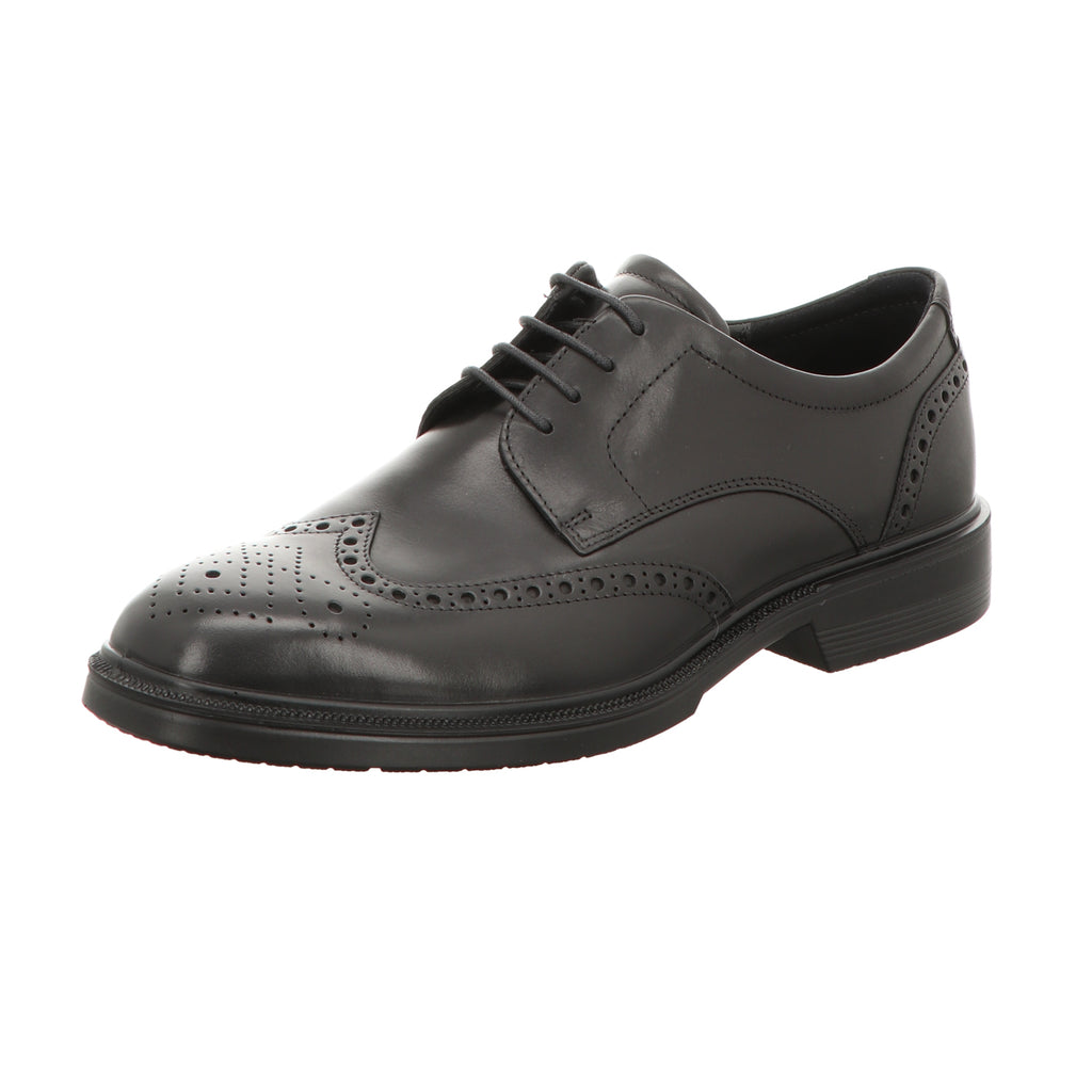 Ecco Herren Schnürschuh Lisbon in schwarz