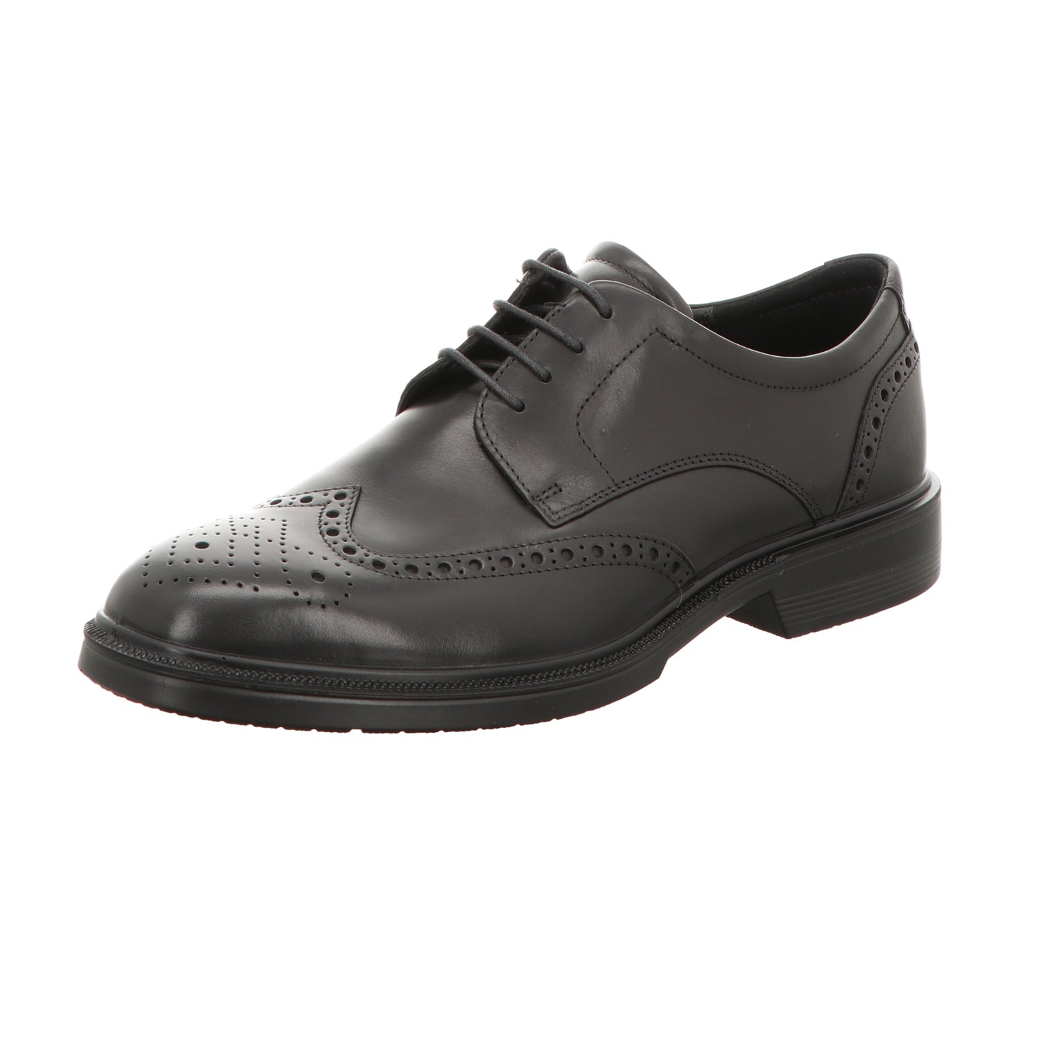 Ecco Herren Schnürschuh Lisbon in schwarz
