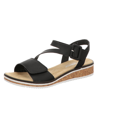 Rieker Damen Sandale  in schwarz