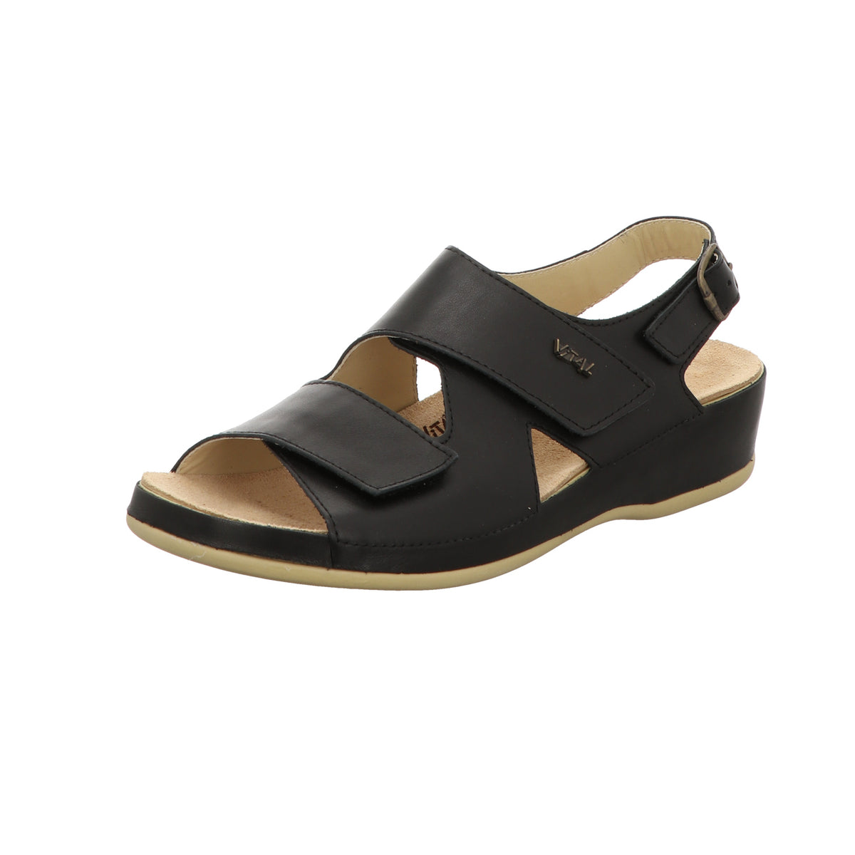 vital Damen Sandale bequem  in schwarz