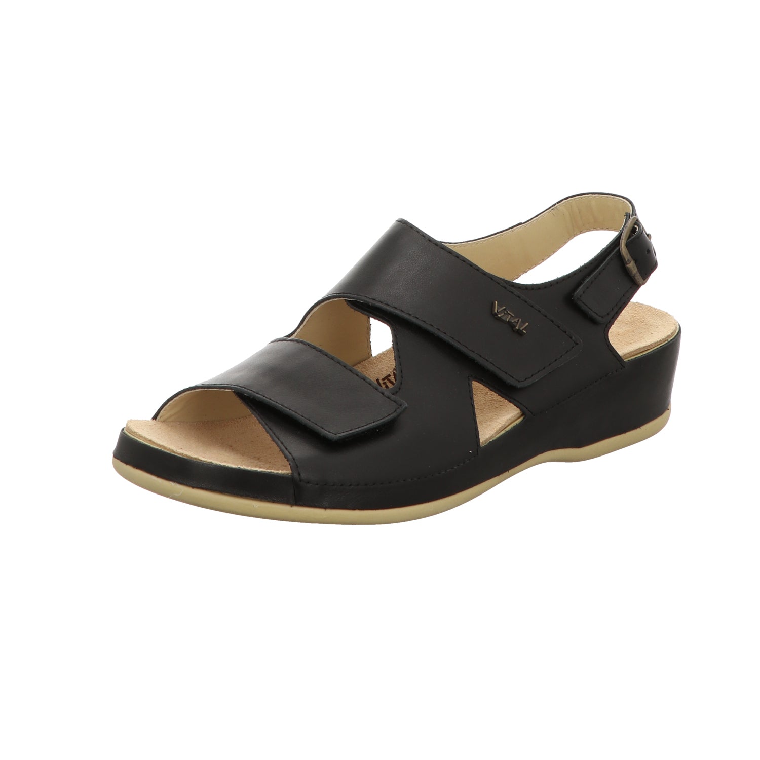 vital Damen Sandale bequem  in schwarz