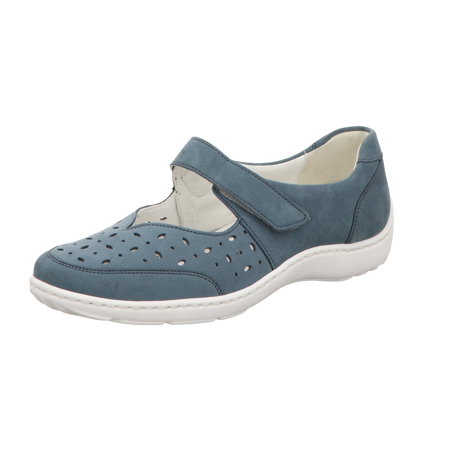 Waldläufer Damen Slipper bequem Henni in blau