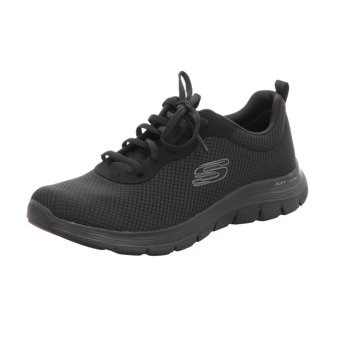 Skechers Damen Schnürschuh Flex Appeal 4:0 Brillant View in schwarz