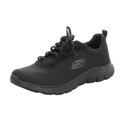 Skechers Damen Schnürschuh Flex Appeal 4:0 Brillant View in schwarz