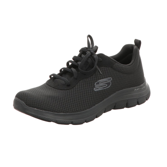 Skechers Damen Schnürschuh Flex Appeal 4:0 Brillant View in schwarz