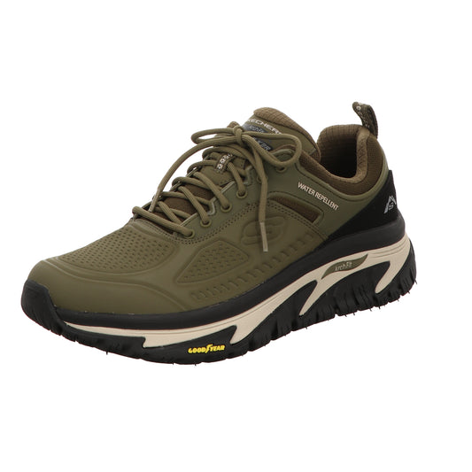 Skechers Herren Schnürschuh Arch Fit Road Walker in gruen