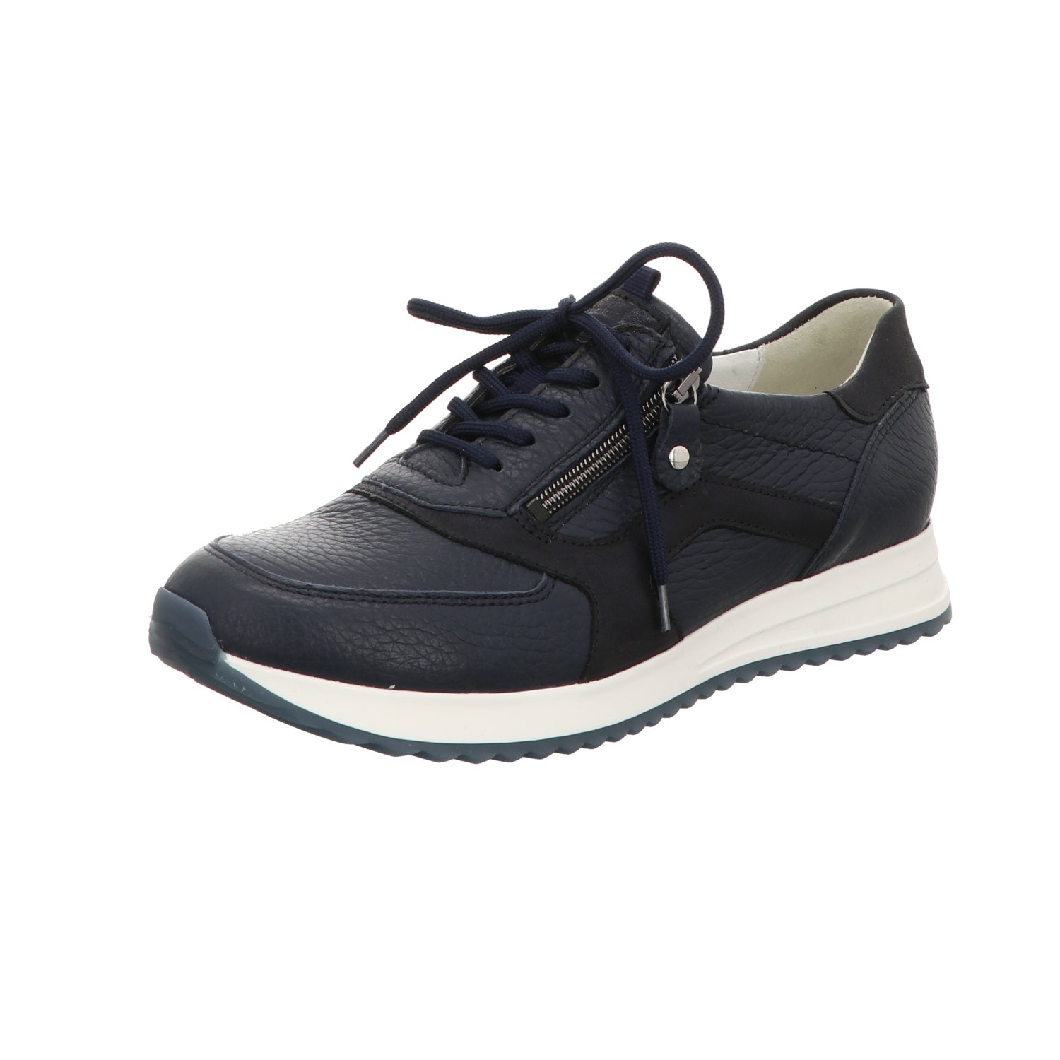 Waldläufer Damen Schnürschuh bequem H-Vicky in blau