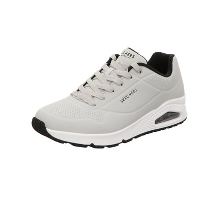Skechers Herren Schnürschuh Uno Stand On Air in grau