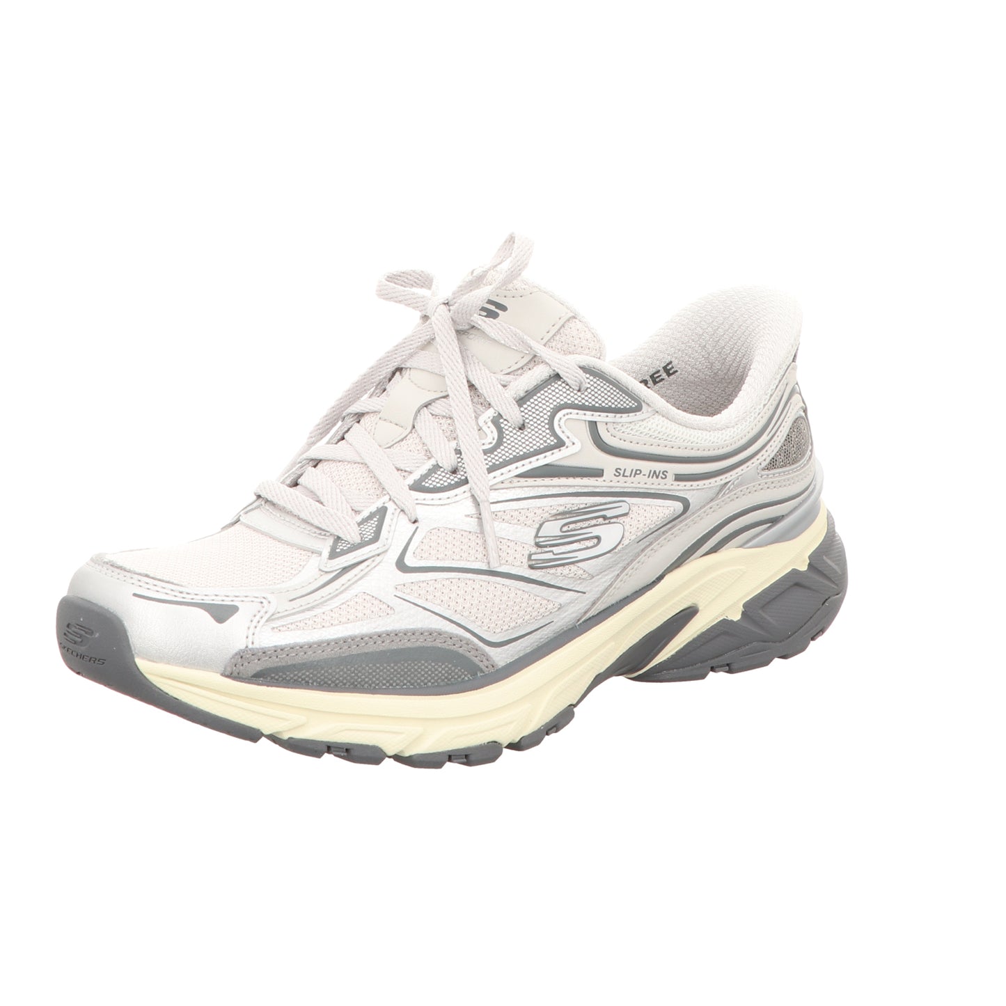 Skechers Damen Slipper Slip-Ins-Stamina Sport in silber